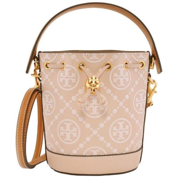 Tory Burch  Mini T Monogram Embossed Bucket Bag - Picture 1 of 5
